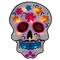 Lighted Day of the Dead Sugar Skull Window Silhouette
